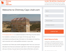Tablet Screenshot of chimneycapsutah.com
